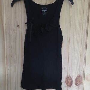 Old Navy Black Ruffle-Trim Tank Dress